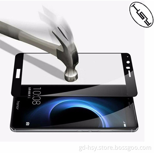 Ultra Smooth 0.26mm Thickness Anti Impact Anti-shock Mobile Phone Tempered Glass Screen Protector For huawei honor 8